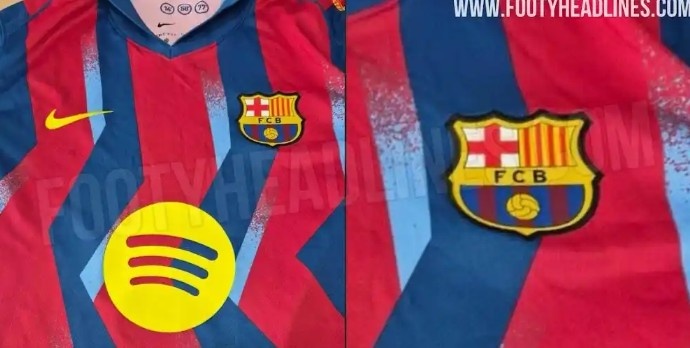 巴萨国家德比特别版球衣谍照曝光，致敬2005年客场3-0战胜皇马