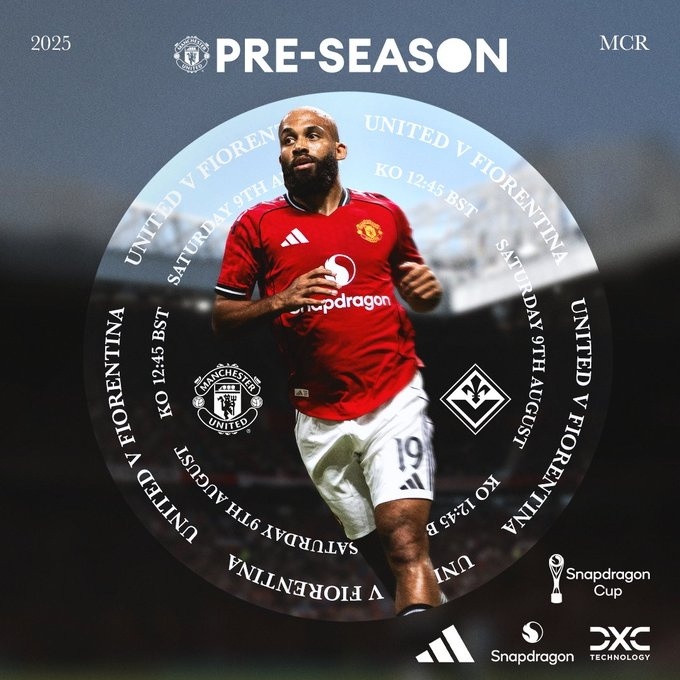 骁龙杯-曼联vs佛罗伦萨首发：库尼亚搭档姆贝莫，德赫亚战旧主